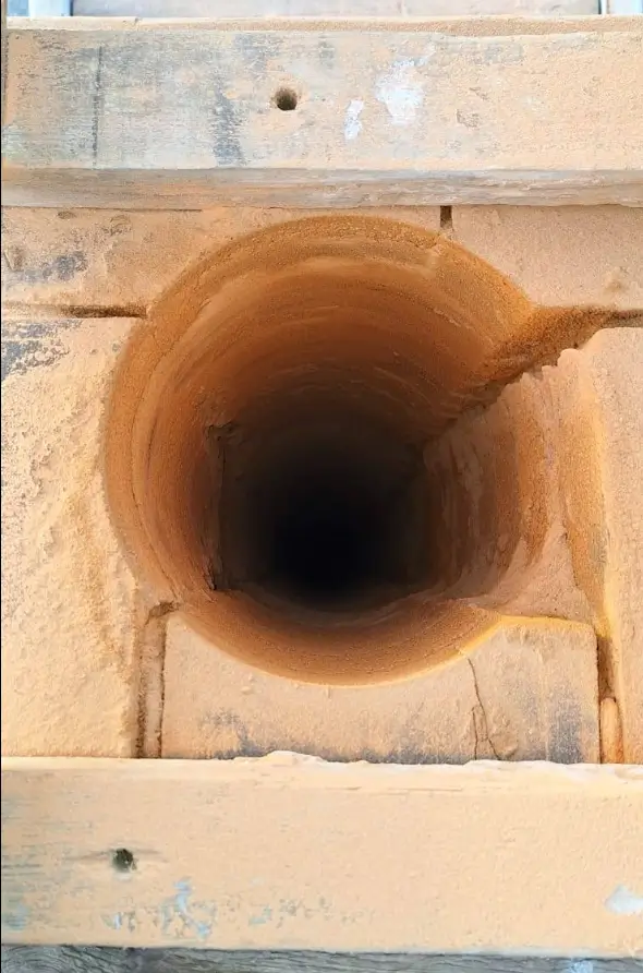 frezowanie komina efekt pracy